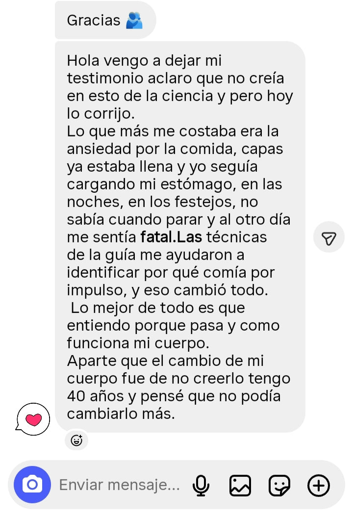 Testimonio de la guía de bienestar físico